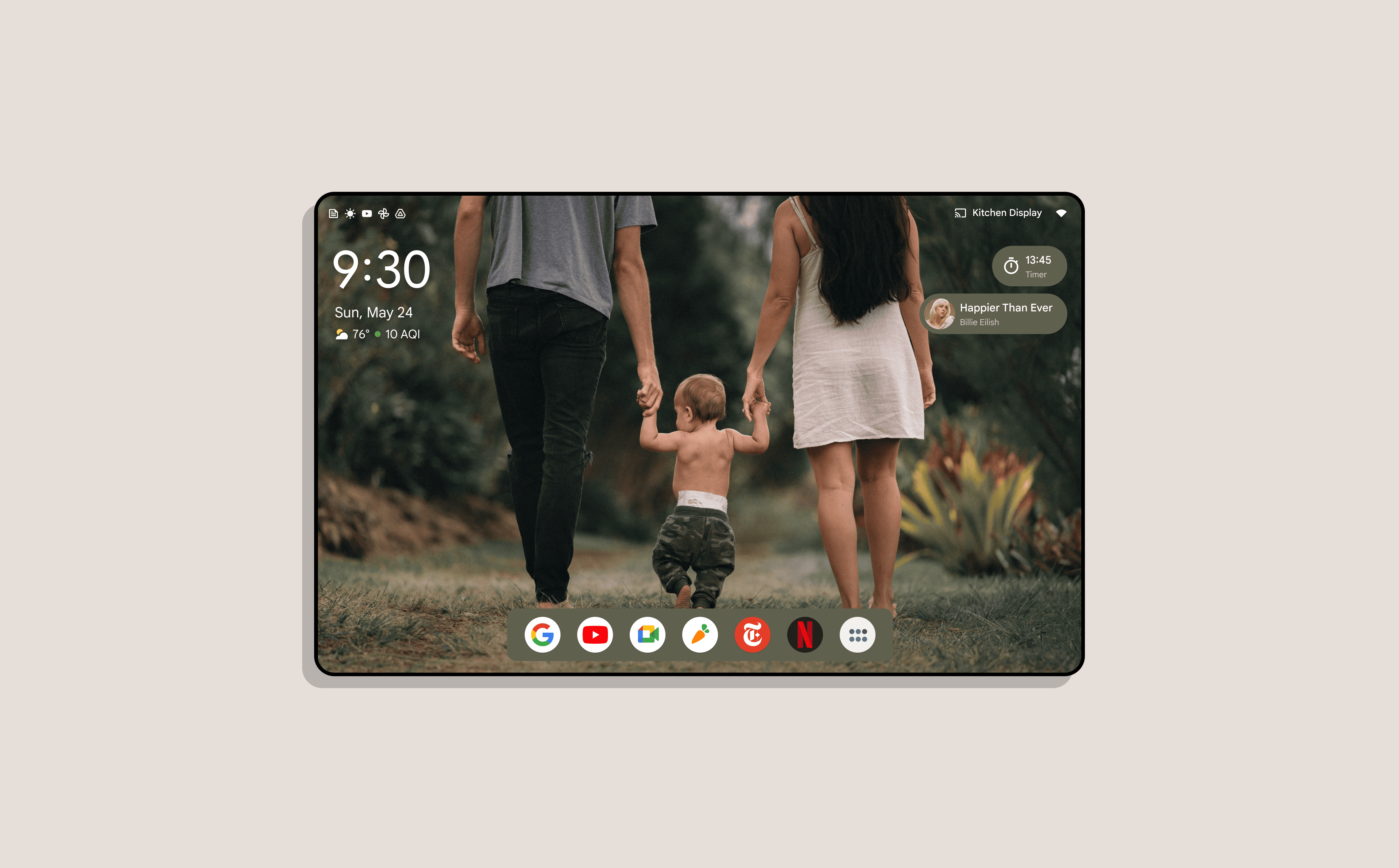 One-foot UI — leaned in