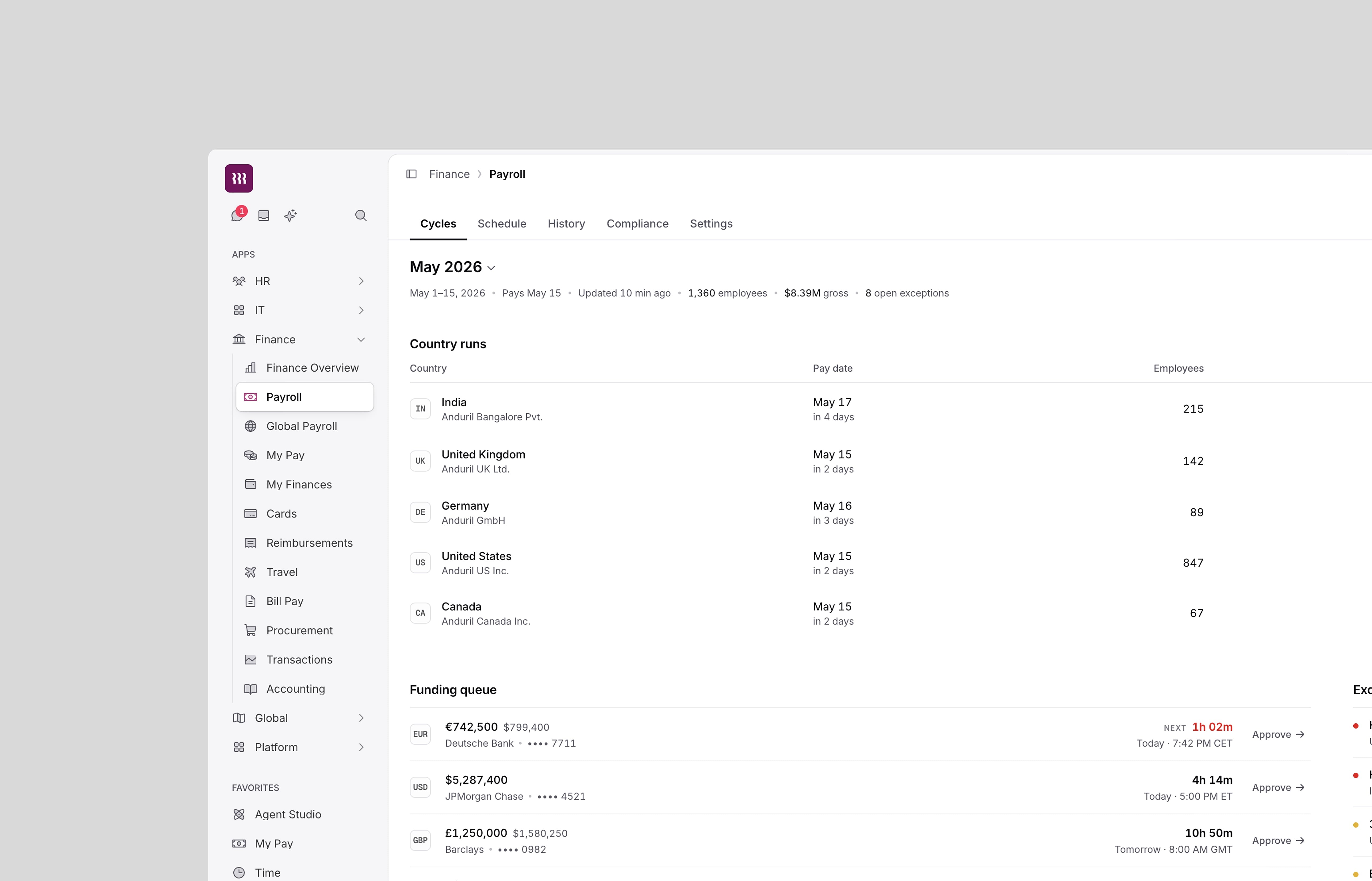 Product switcher interaction